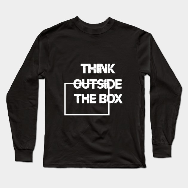 think outside the box Long Sleeve T-Shirt by Clathrus